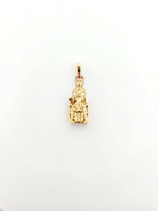 Dije de Nuestra Señora de Monserrat 10k